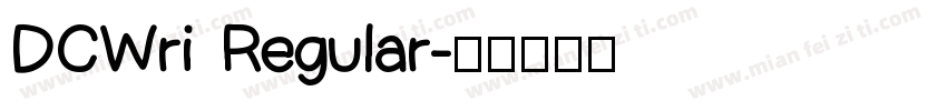 DCWri Regular字体转换